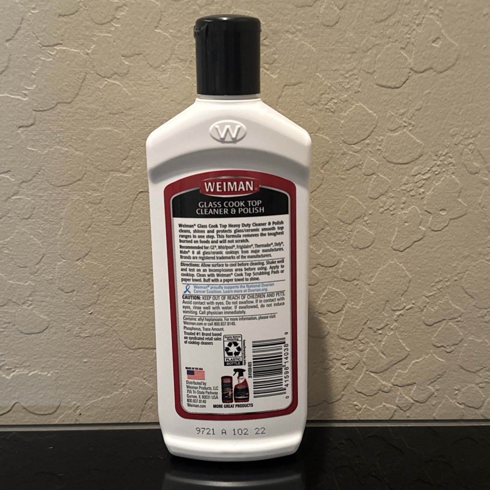 Weiman Glass Cook Top Heavy Duty Cleaner & Polish 10 oz Each Brand New Lot Of 4