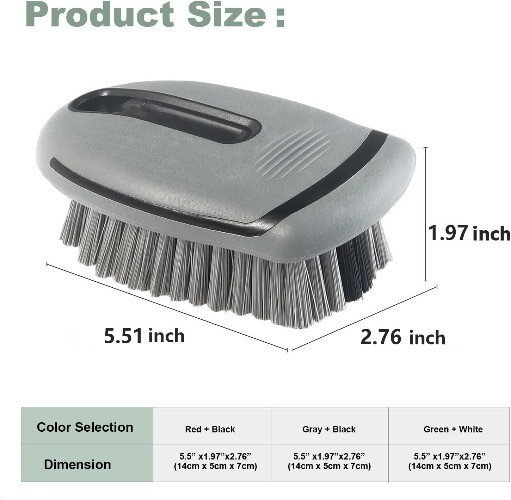 Cleaning Brush, Carpet Brush for Car Interior and Home, Couch (Gray)Color: Gray