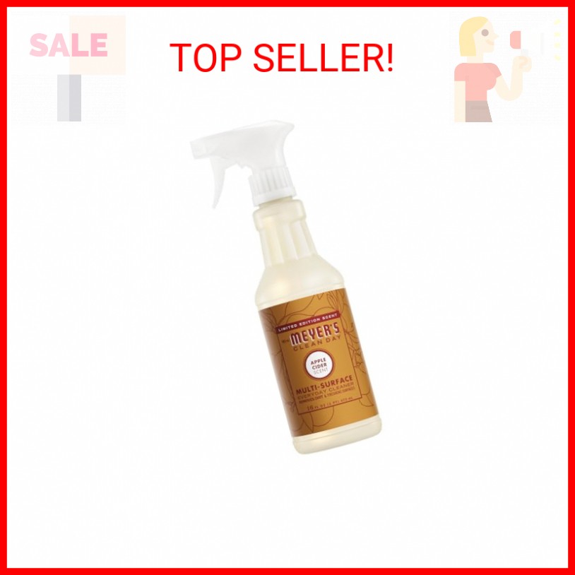 MRS. MEYER’S CLEAN DAY All-Purpose Cleaner Spray, Apple Cider, 16 Fl oz