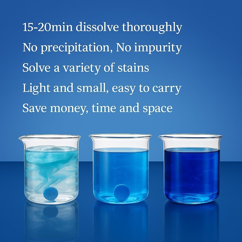 50 Pcs Windshield Washer Fluid Tablets, Wiper Fluid – Makes 52.5 Gallons Total!