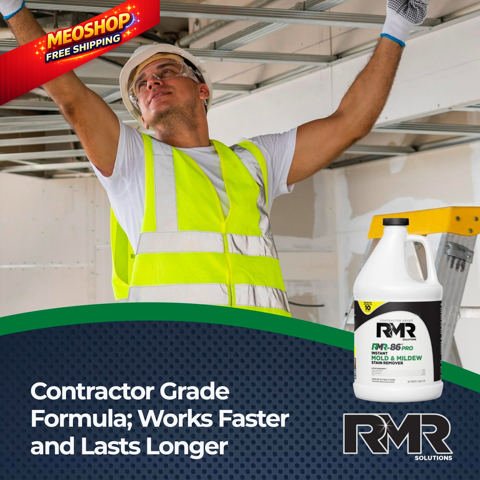 RMR-86 Pro Contractor Grade Mold Stain & 128 Fl Oz (Pack of 1), Pale Yellow