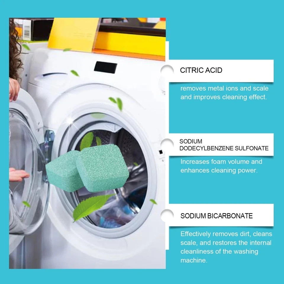 Uproot Clean Washing Machine Cleaner Tablets – 12 Pack