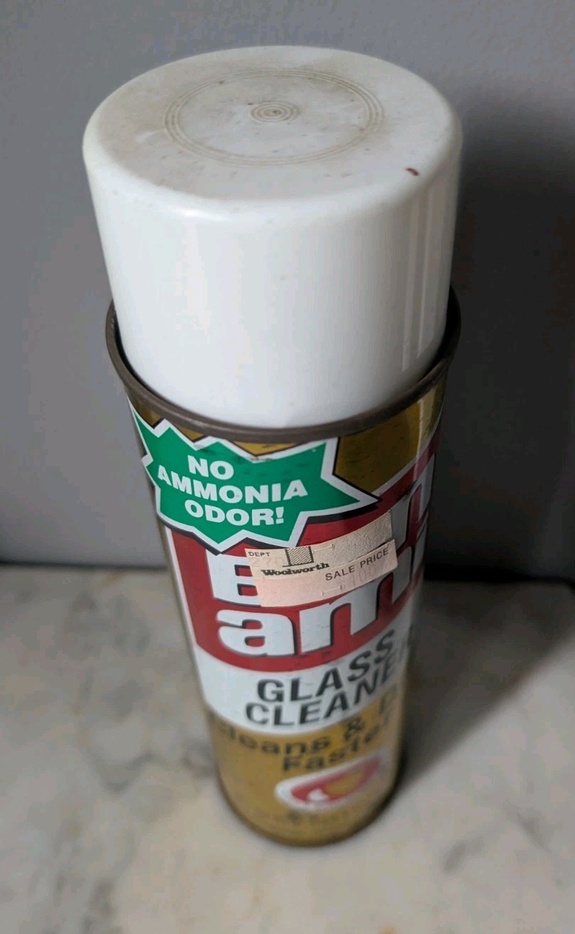 Vintage Bon Ami Company Glass Cleaner 20oz Spray Can