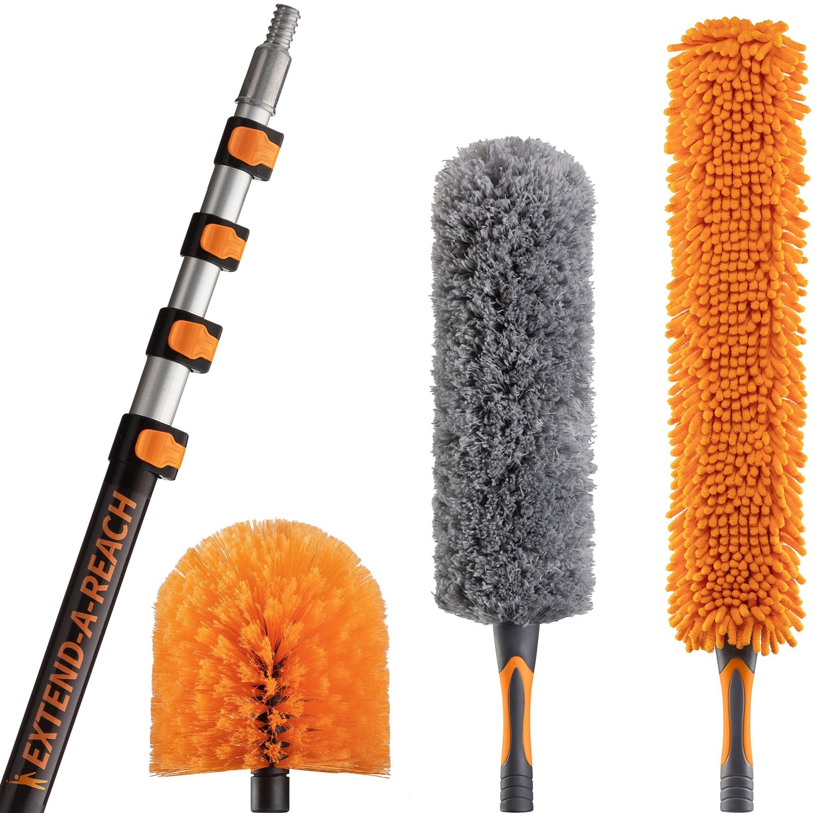 24 Foot High Reach Duster Kit with 5-18 ft Extension Pole // High Ceiling Dus…