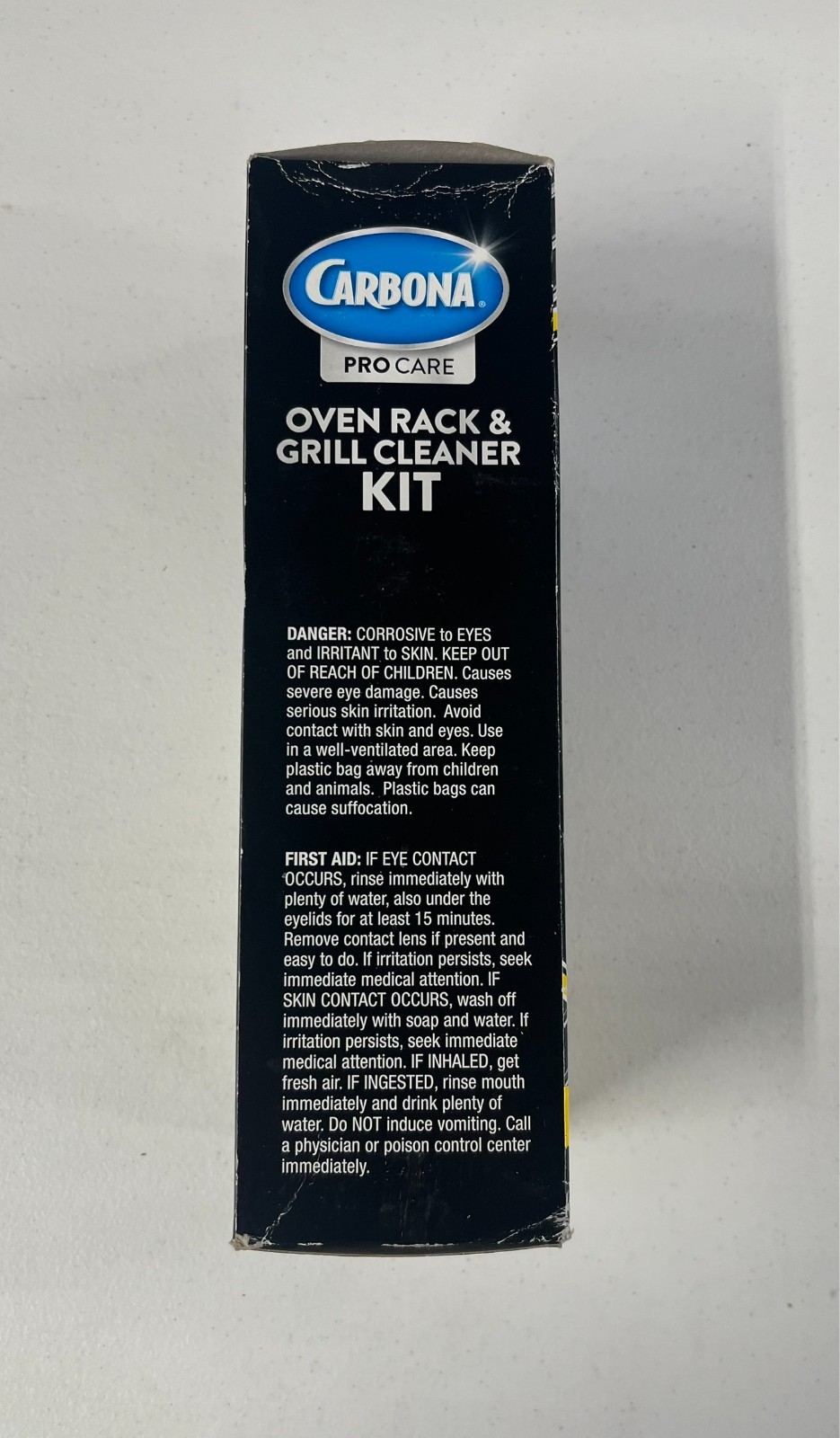 Carbona 2 In 1 Oven Rack & Grill Cleaner 16.8 oz With Bag & Gloves NEW & Sealed