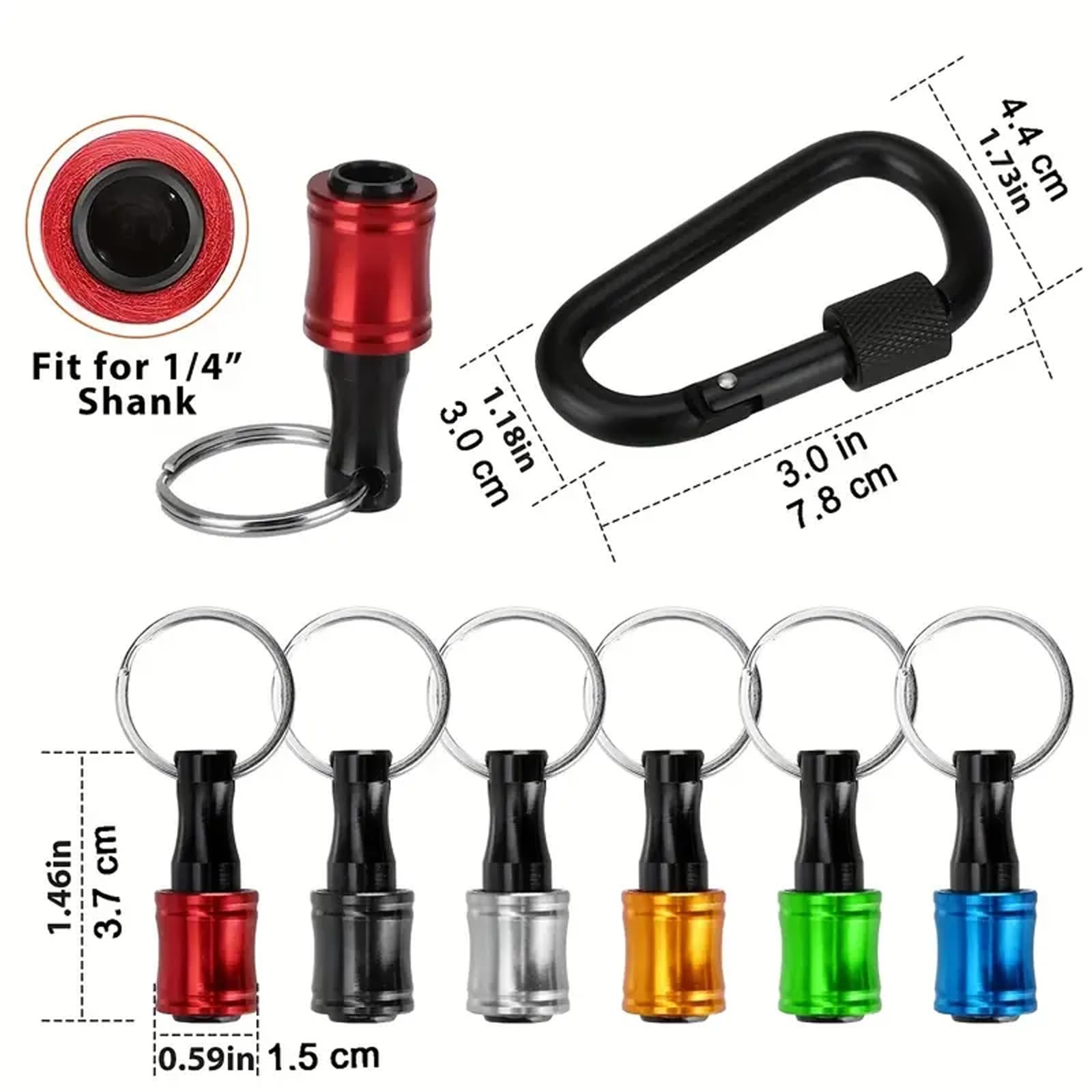 6 Pcs Bit Holders 1/4 Socket, Hex Shank Screwdriver Bit Holder for Impact Dri…