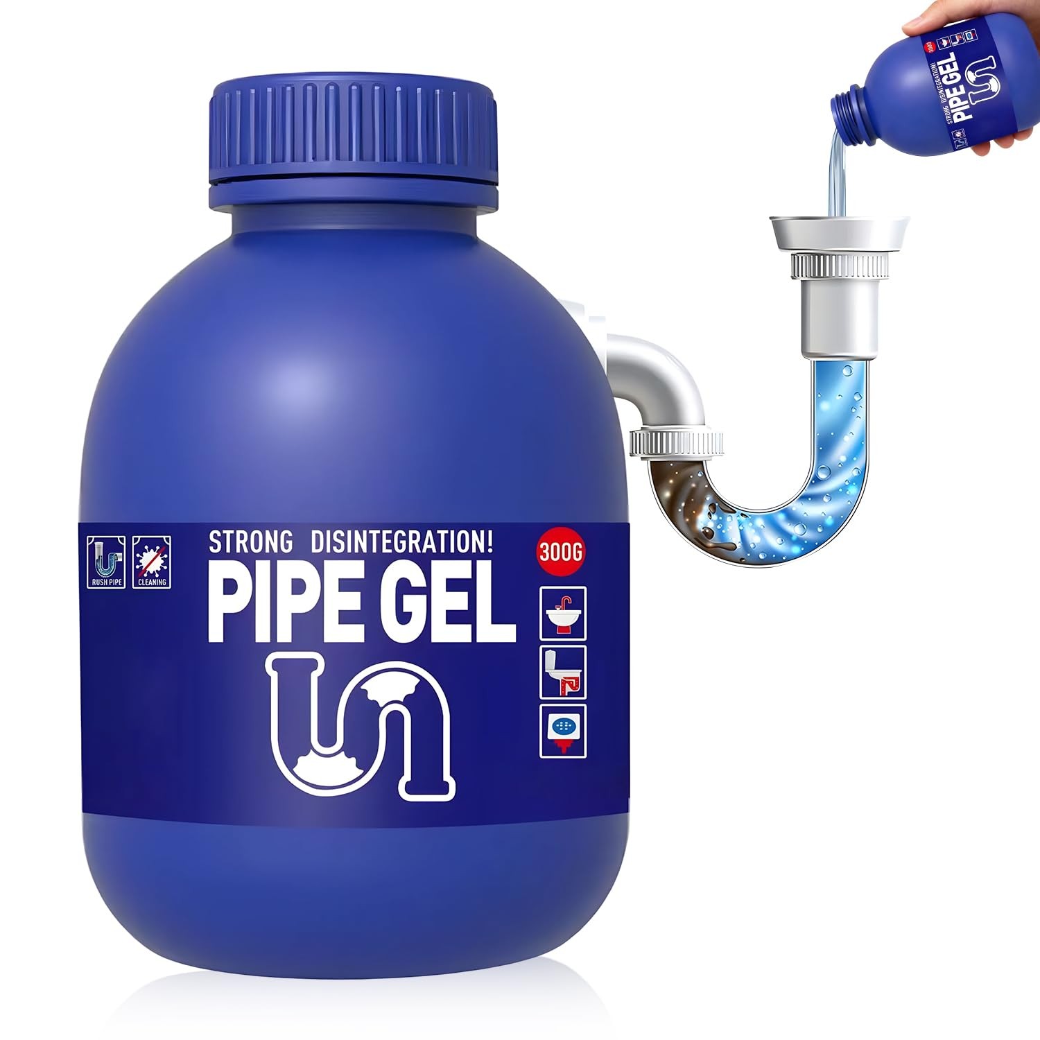 Pipe Bobo Drain Cleaner 10.6OZ, Professional-Grade Drain Clog Remover for Kit…