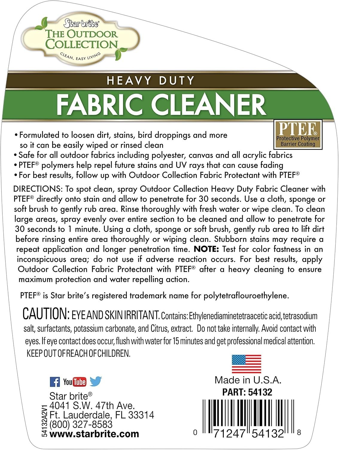 Outdoor Collection Fabric Cleaner Spray – Ultimate Stain Remover for Outdoor …