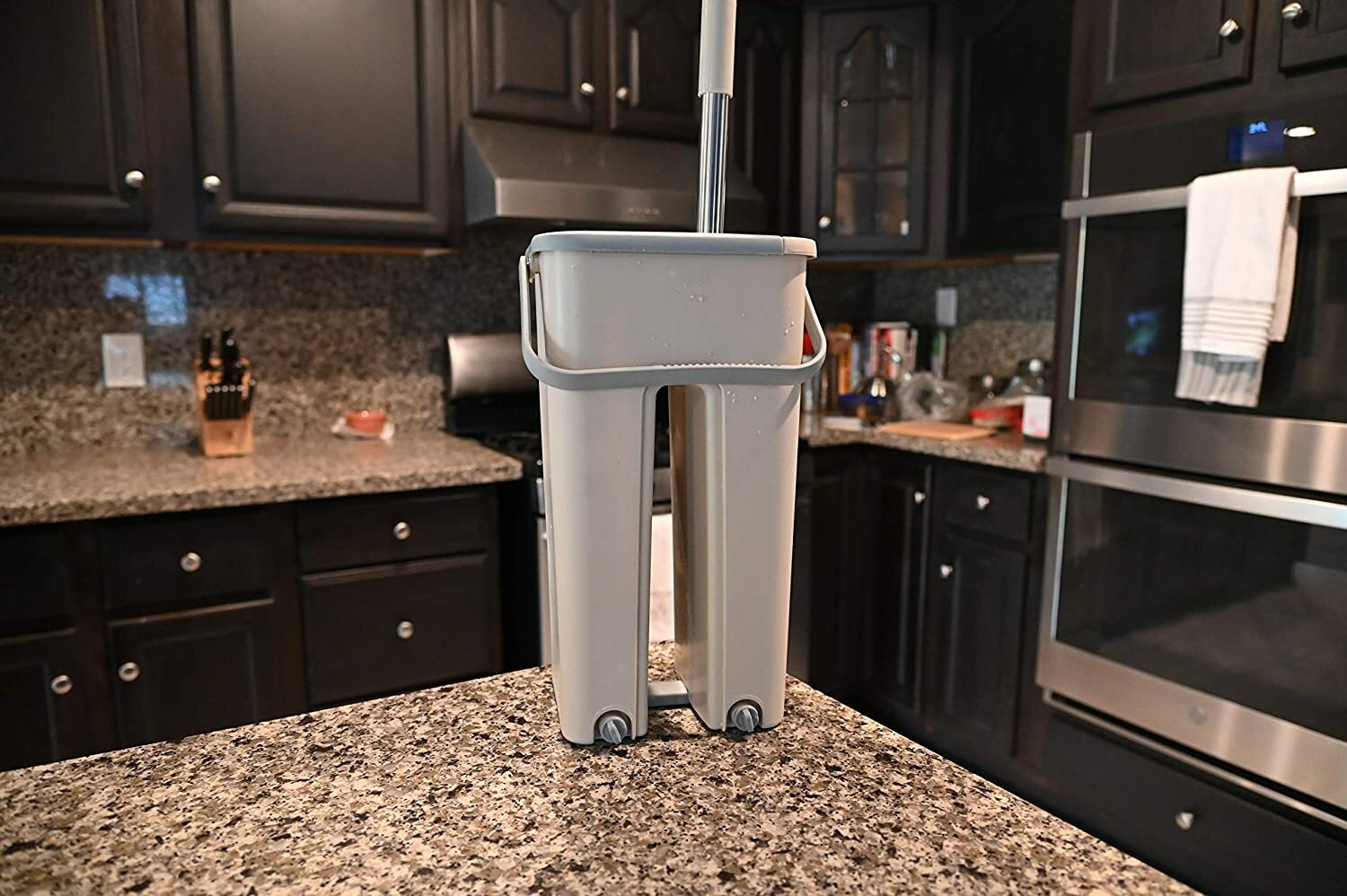 EZ Clean Foldable Flat Mop and Buckets Set Fast Wash Dry Flat Mop Cleaning NEW