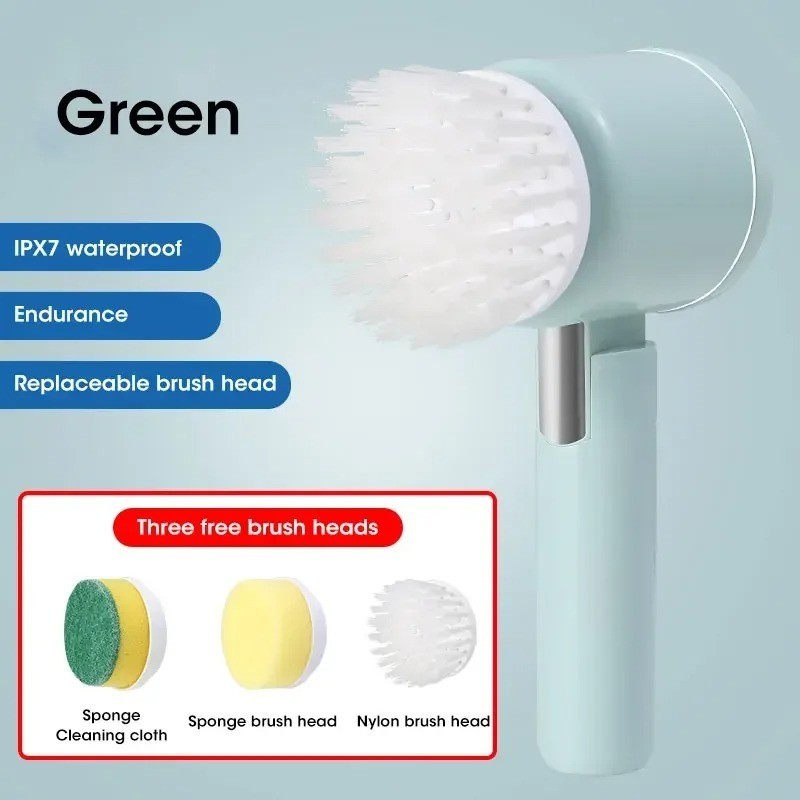 Multi-functional Electric Cleaning Brush for Kitchen and Bathroom – Wireless