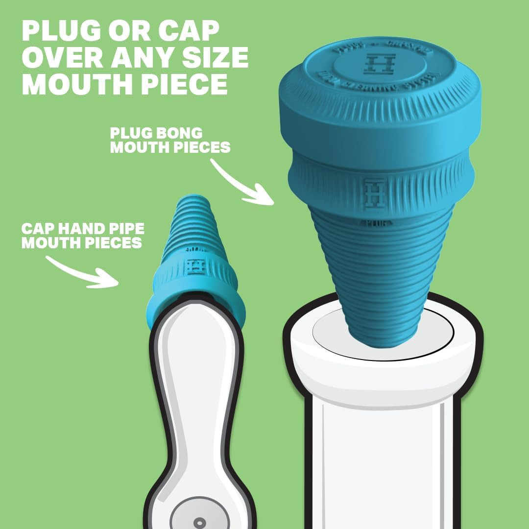 Hemper Cleaning Plugs + Caps PRO – Silicone Stoppers & Cleaning Container for Gl