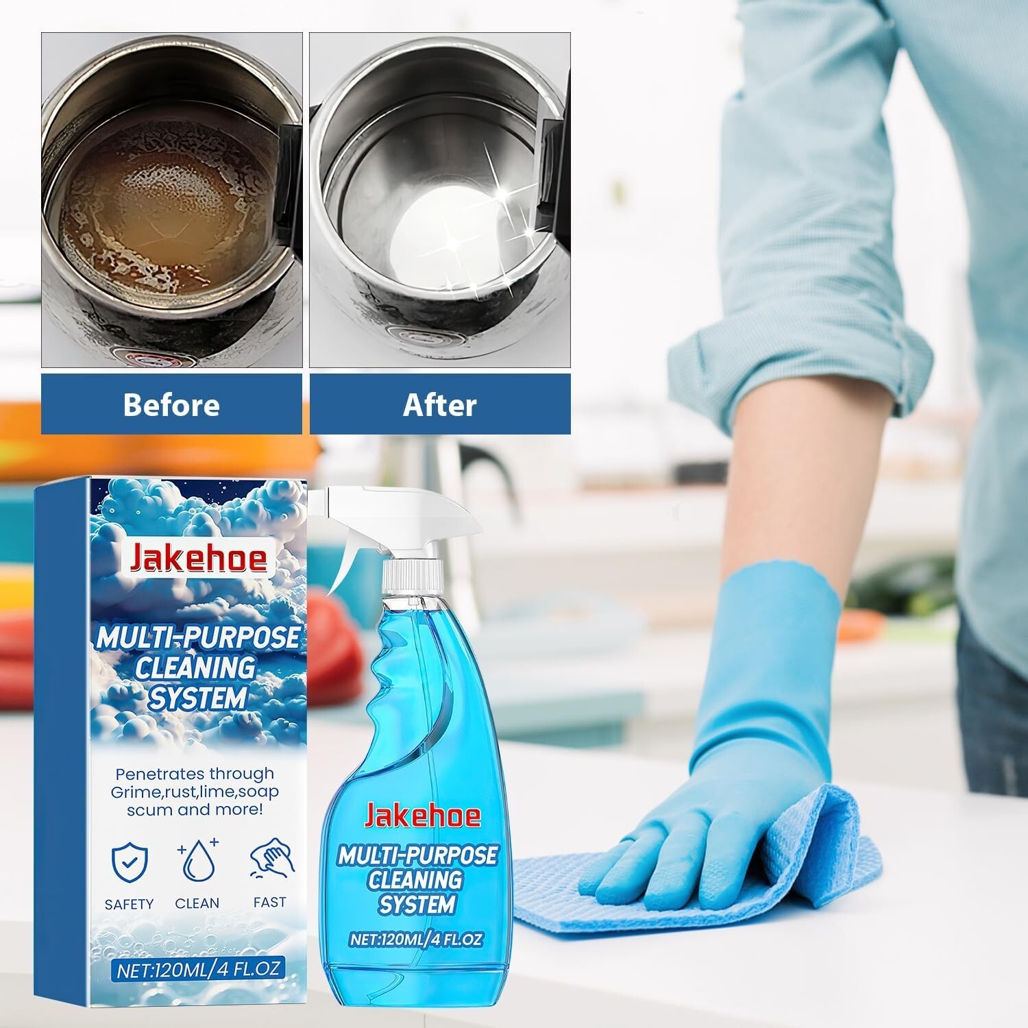 JAKEHOE Multi Purpose Cleaning System 4 Fl Oz