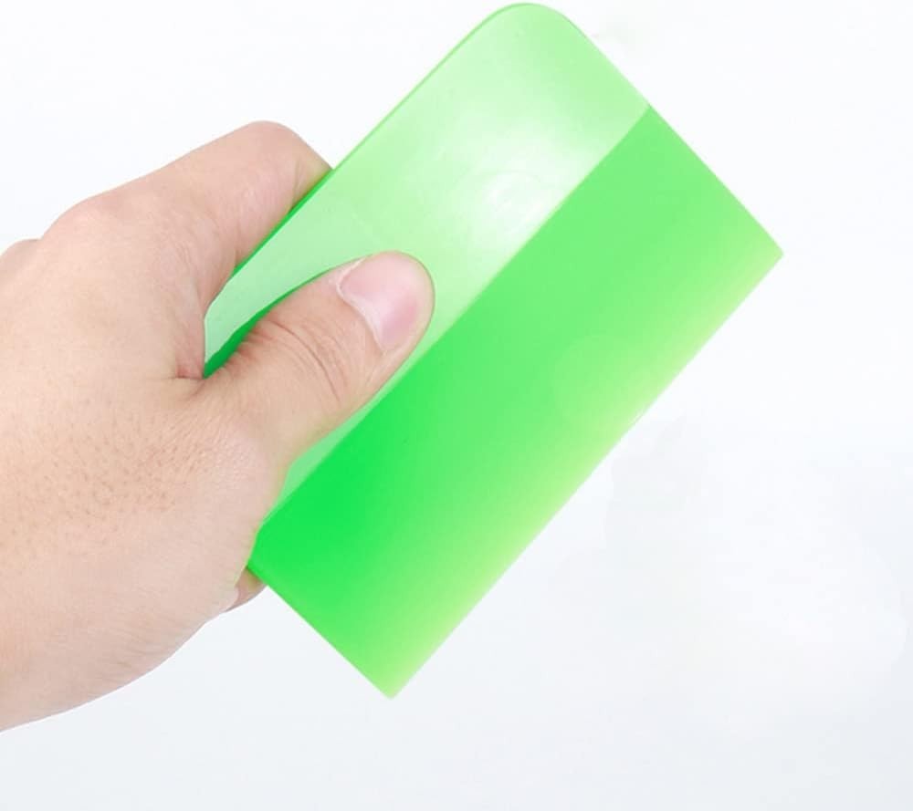 Ergonomic & Compact Rubber Squeegee Trio for Flawless Tint and Clean Finishes