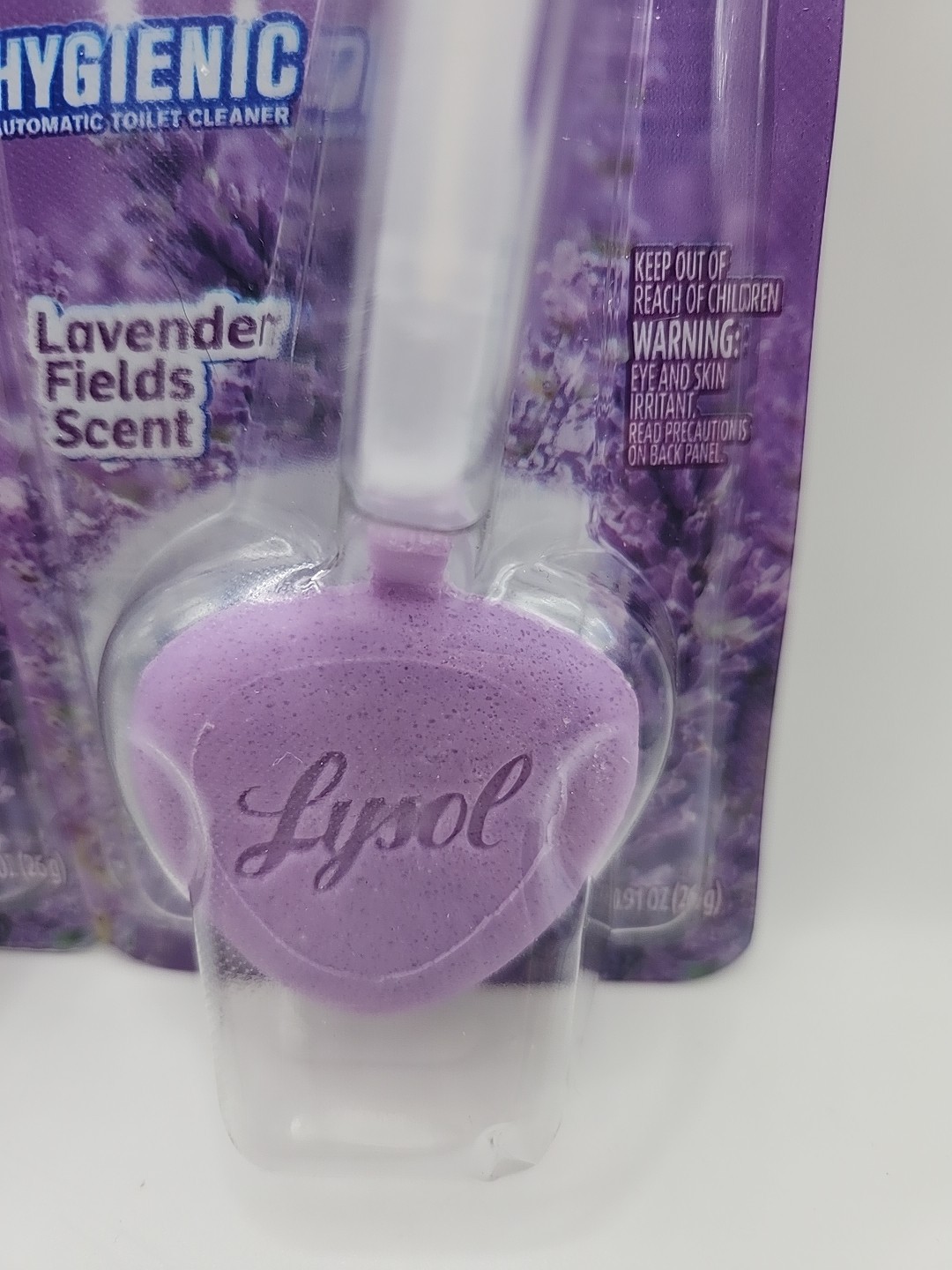 2 Pcs Lysol Hygienic Lavender Field SCENT Automatic Toilet Cleaner Purp Clip On