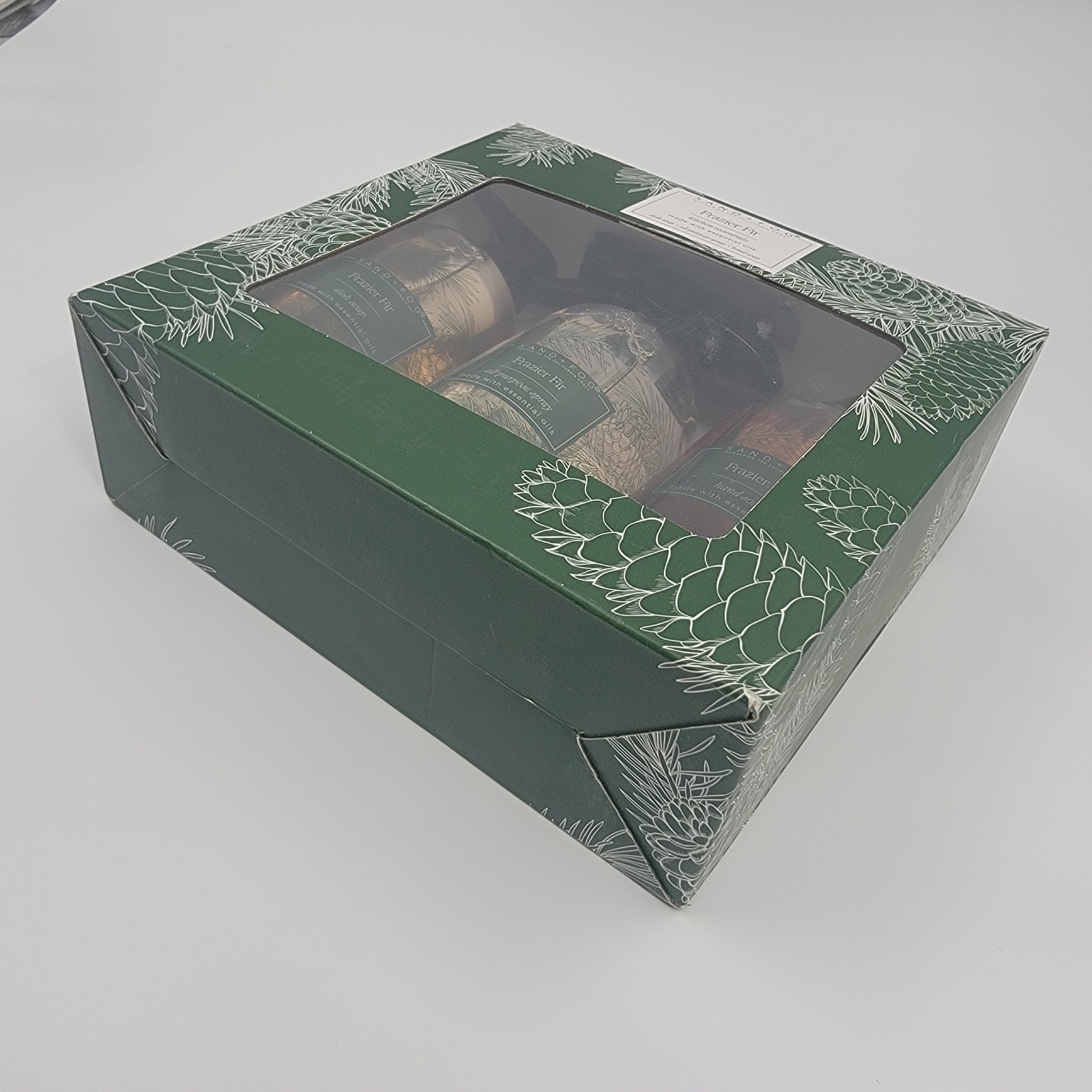 Sand + Fog FRAZIER FIR Kitchen Essentials 3 Piece Gift Set 10 Oz. Each Soap/Spra