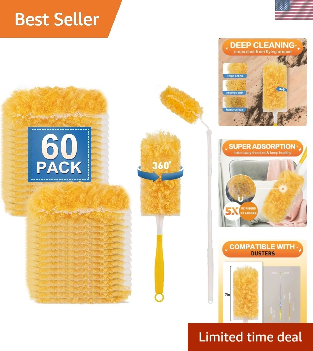 Heavy Duty Duster Refills, Disposable Dusters Kit for Cleaning Dusting Furnit…