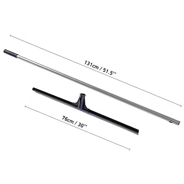 30″ Straight Silicone Blade Floor Squeegee Industrial Garage Driveway Cleaning