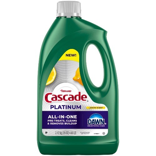 Cascade Lemon Platinum Gel Dishwasher Detergents – 75oz