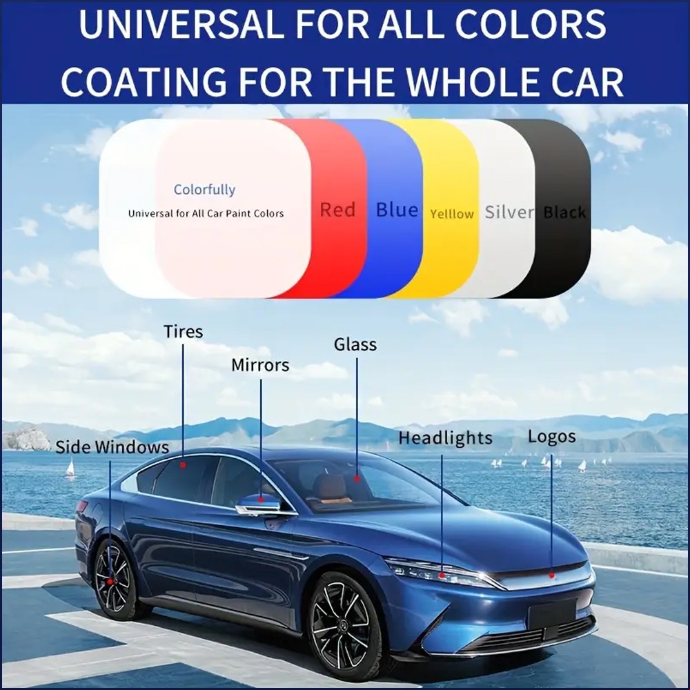 Ceramic Car Coating Spray 500ml Hydrophobic Waterless Wash Wax 16.9 oz