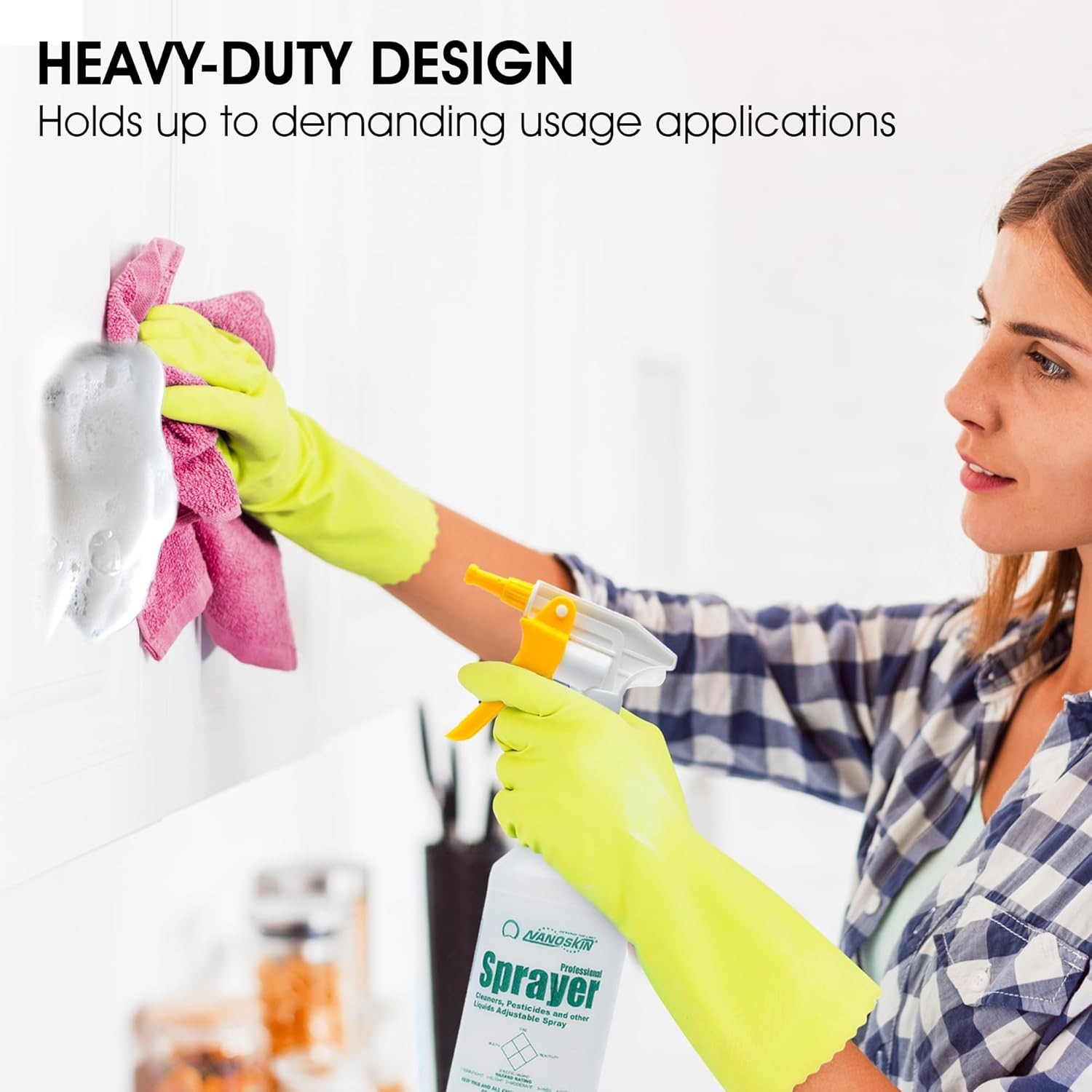 6-Pack Heavy-Duty Foamer Trigger Sprayer – High-Volume Comfortable Grip