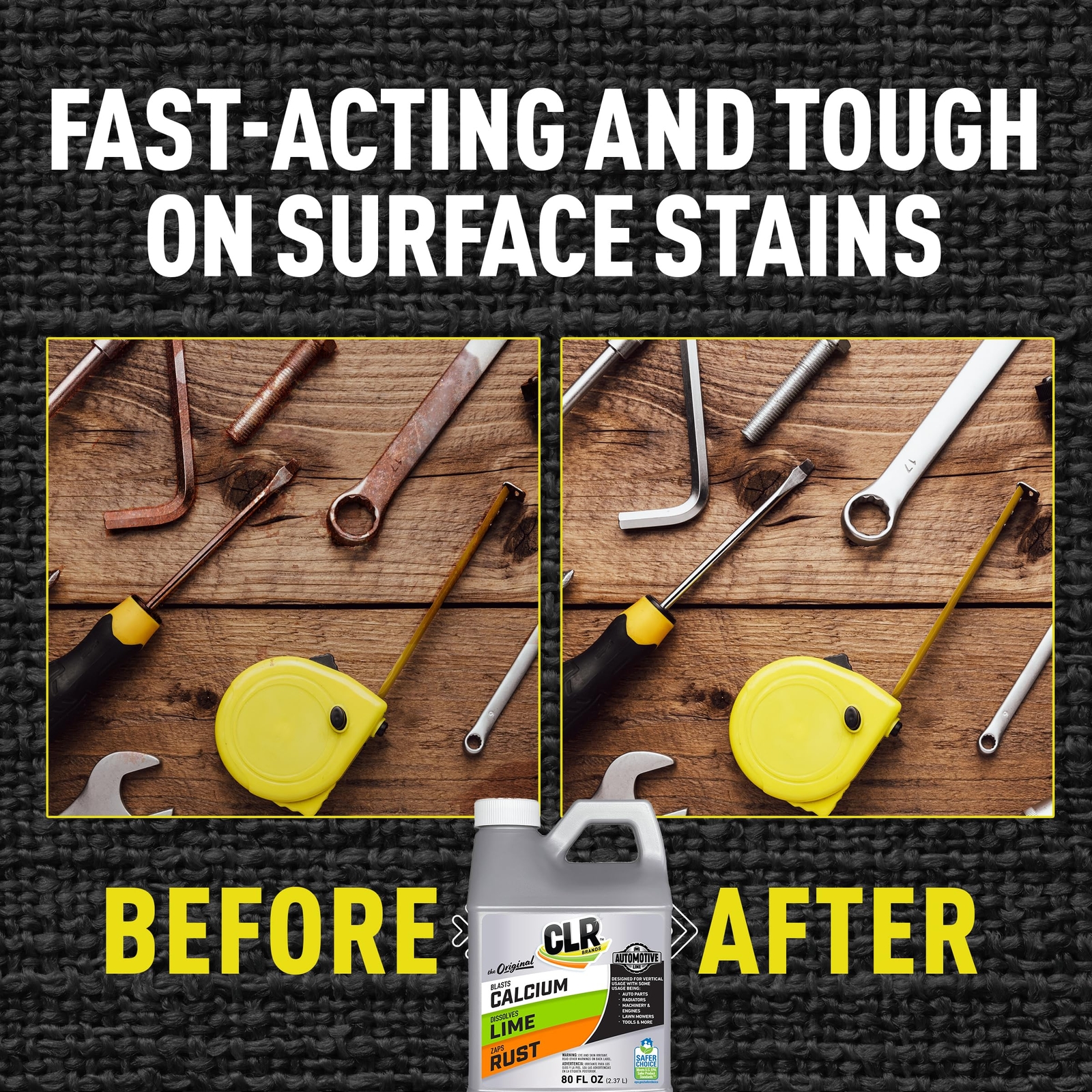 CLR Brands® Automotive Calcium Lime & Rust Remover Cleaner for Multiple
