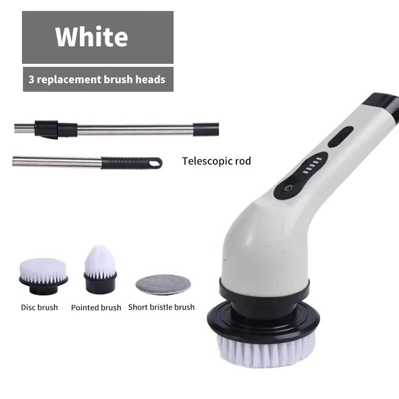 9 in 1 Multifunctional Handheld Electric Cleaning Brush with Telescopic Function