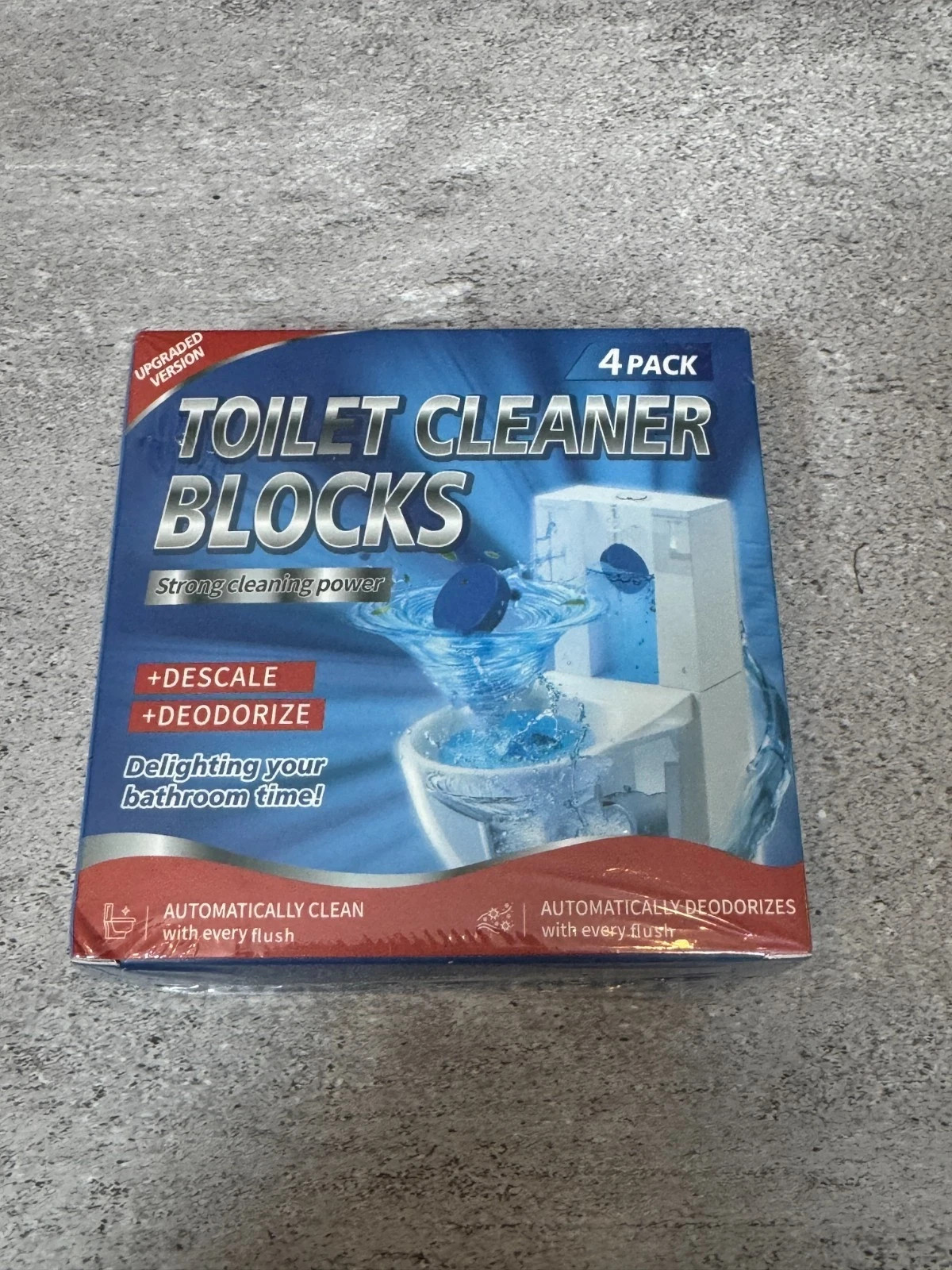 Toilet Cleaner Blocks 4 Pack Upgraded Strong Cleaning Power New