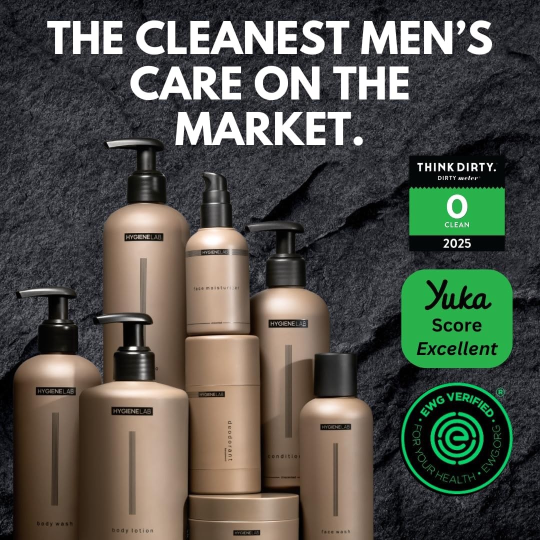 HygieneLab Mens Natural Body Wash – Ultra Hydrating, EWG Verified Clean Formul