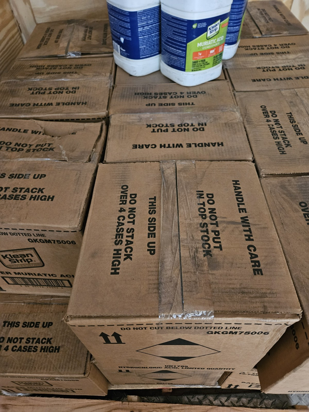 Klean-Strip Green™ Muriatic Acid, 4 Gallon Cases