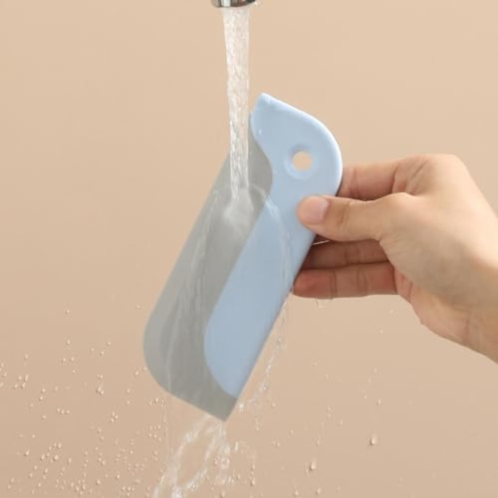 Silicone Scraper for Bathroom and Kitchen Surfaces 16 by 6 Centimeters
