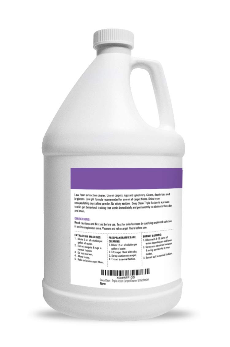 3X Carpet Cleaner Solution & Deodorizer, Concentrated, 128 fl oz