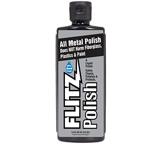 Flitz LQ04587 Multi Purpose Metal Polish Liquid 7.6 Oz Bottle Tarnish Remover