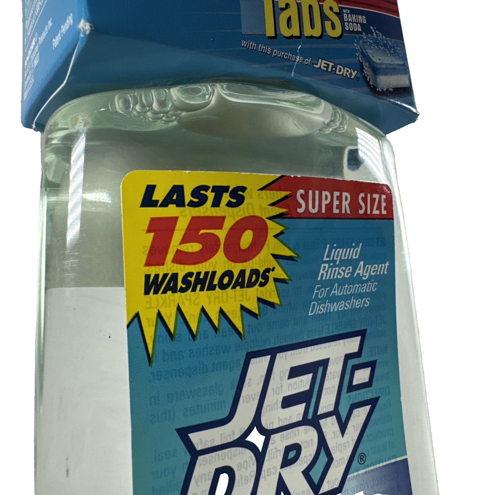 VTG Discontinued JET DRY Sparkle Liquid Rinse Agent Unscented Dishwasher 16oz