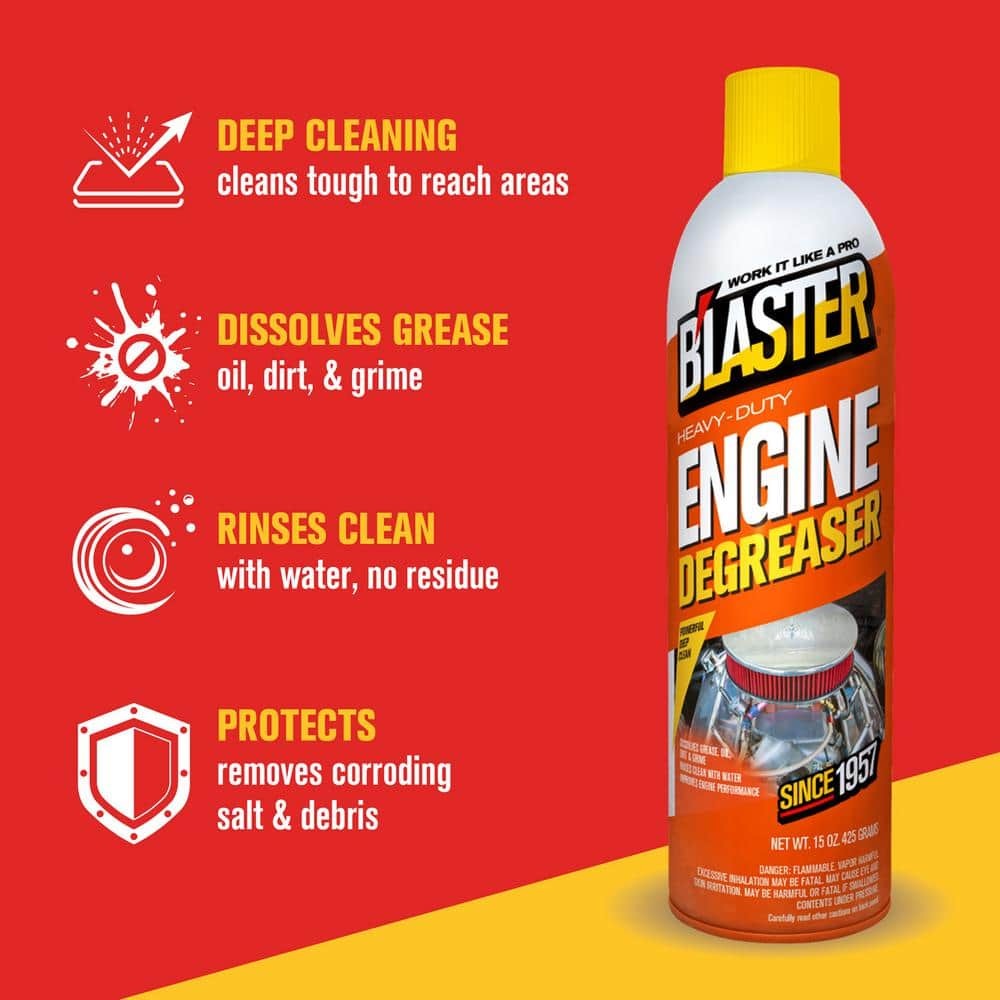 Engine Degreaser Heavy Duty and Cleaner Spray Cleans 15 oz. Pack of 6 Sprayers