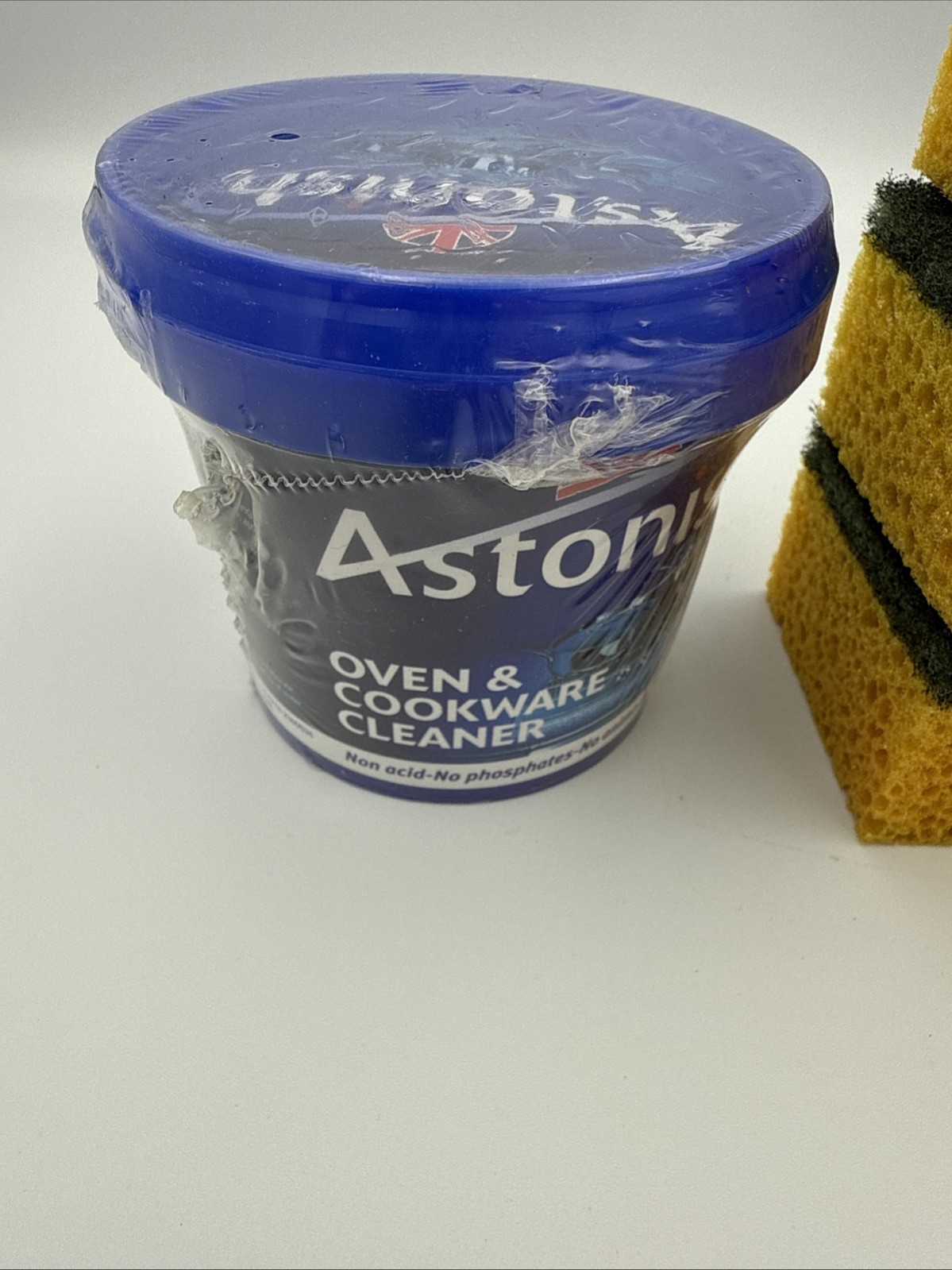 NIP Astonish Oven & Cookware Cleaner Cleaning Paste 500g 17oz 300mL With Sponges