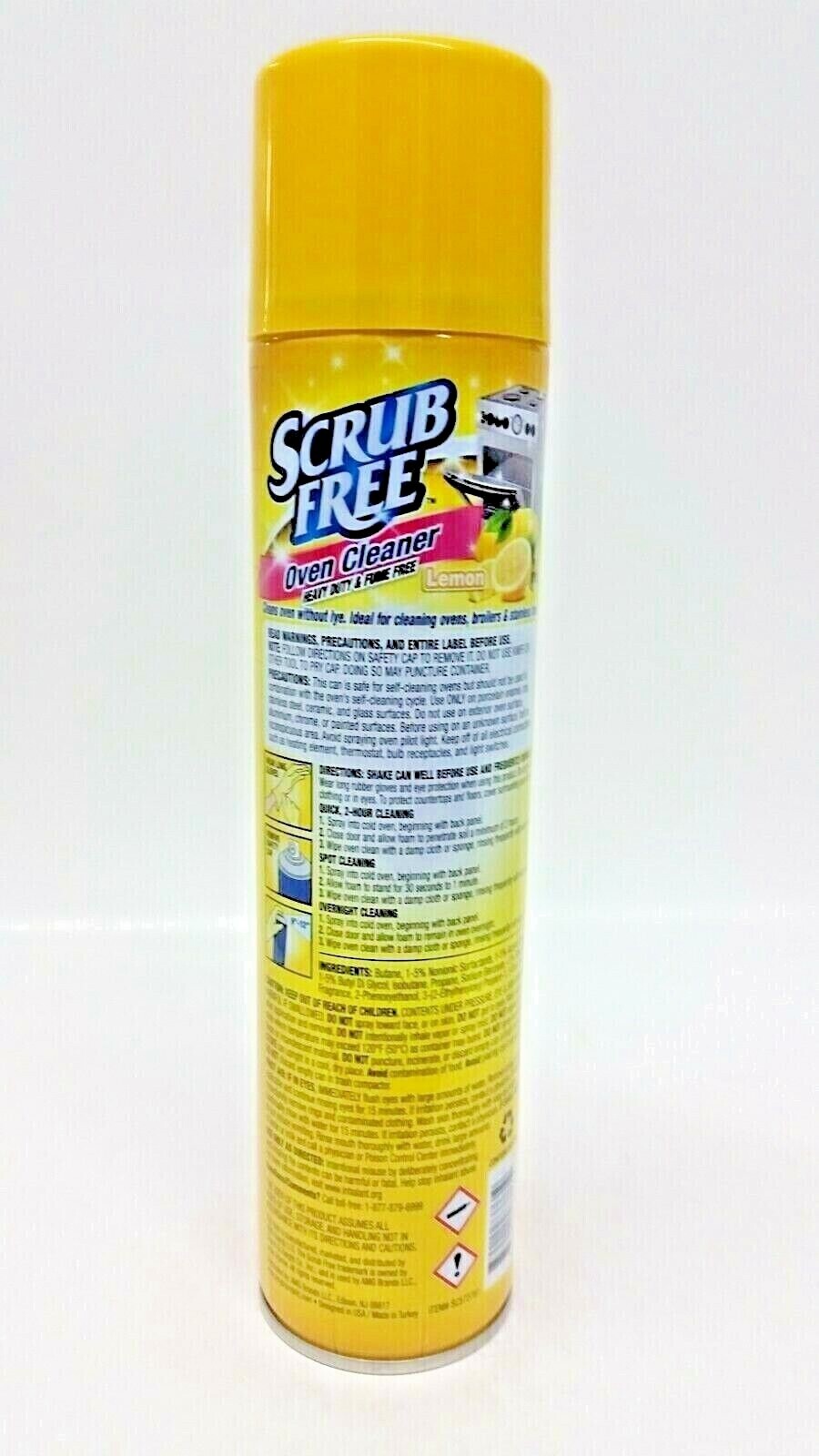 3 X Scrub Free Oven Cleaner Heavy Duty & Fume Free Cuts Through Baked On 9.7 oz