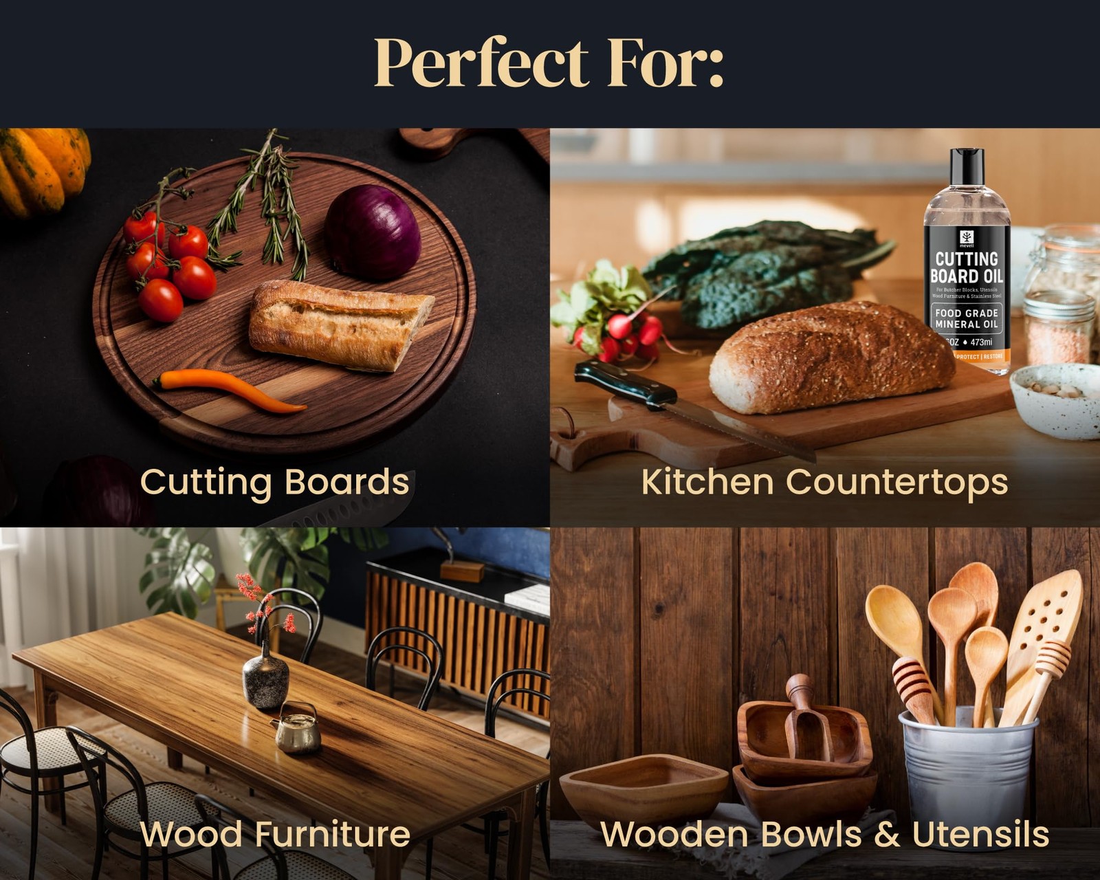 Cutting Board Oil Applicator, Great for Butcher Blocks, Counter Tops, Bamboo …