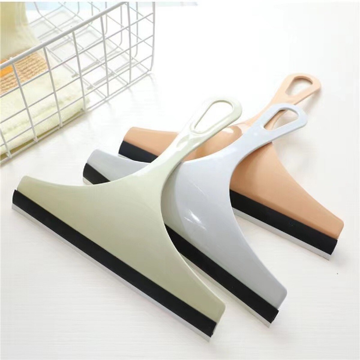 3X Glass Window Wiper Cleaner Squeegee Shower Screen Mirror Home Car Blade Brush