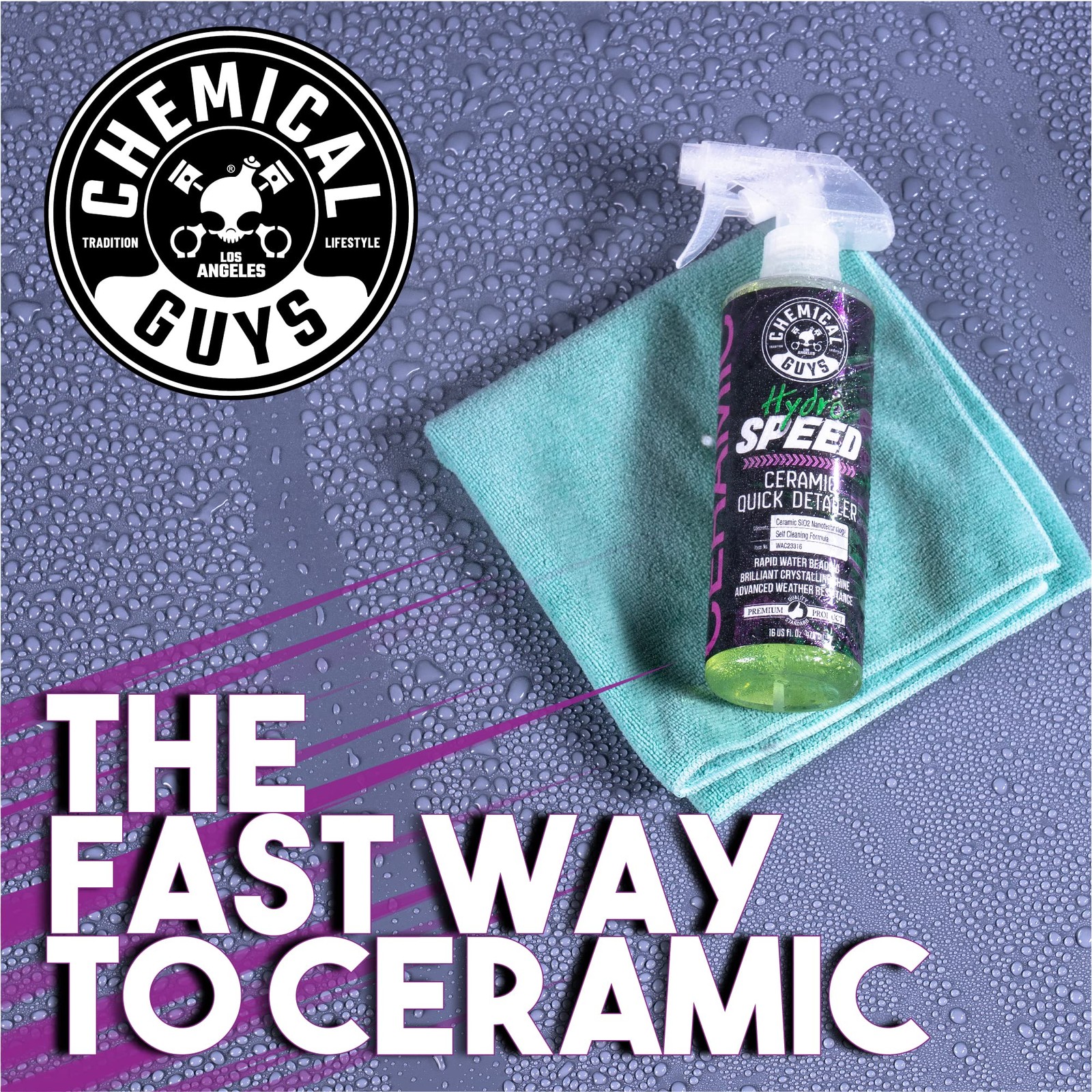 Ceramic Quick Detailer Spray SiO2 Shine Car Detailer Spray HydroSpeed 1 Pc