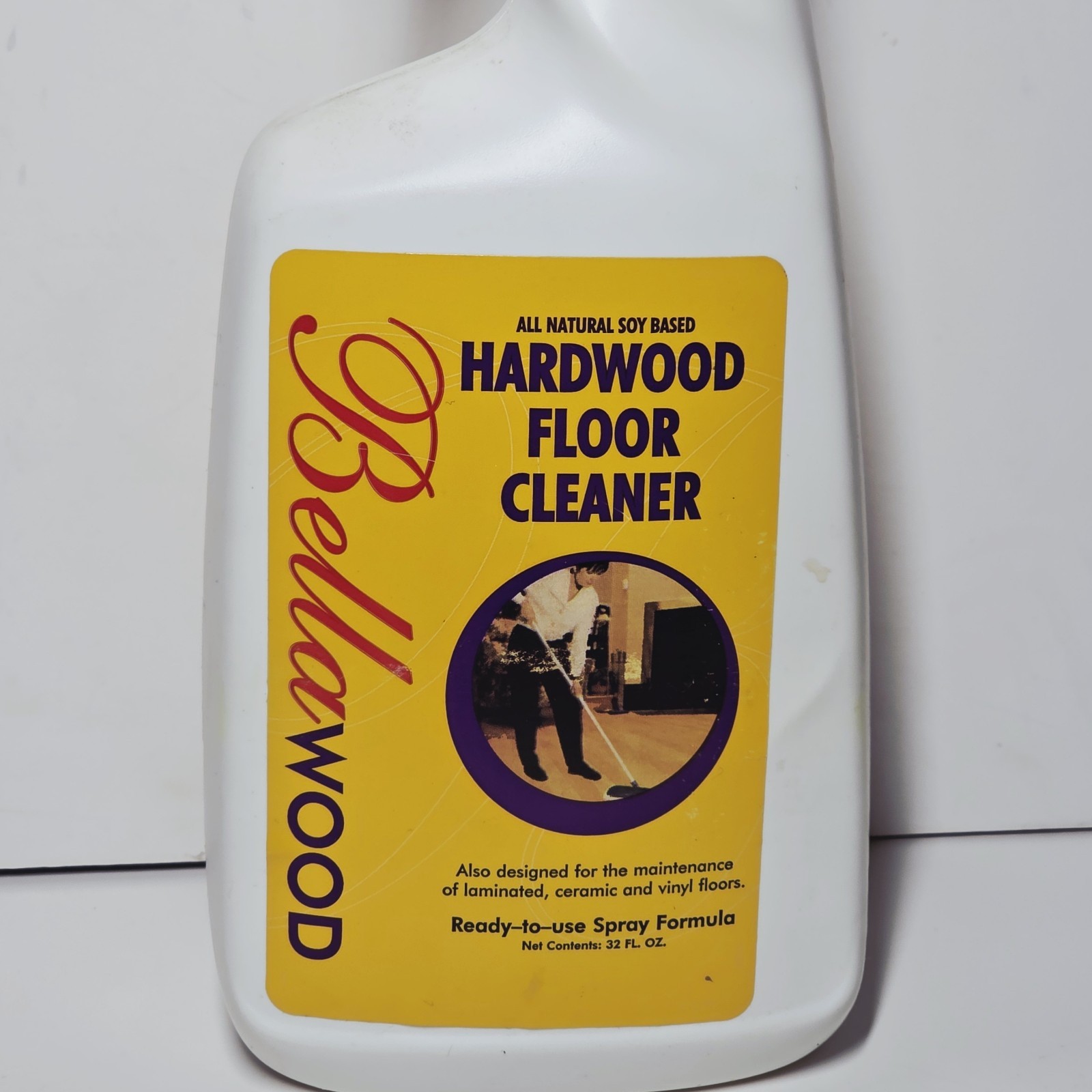 1- Bella Wood Hardwood Floor* Cleaner Ready to Use Vinyl Ceramic Laminate 32 oz.