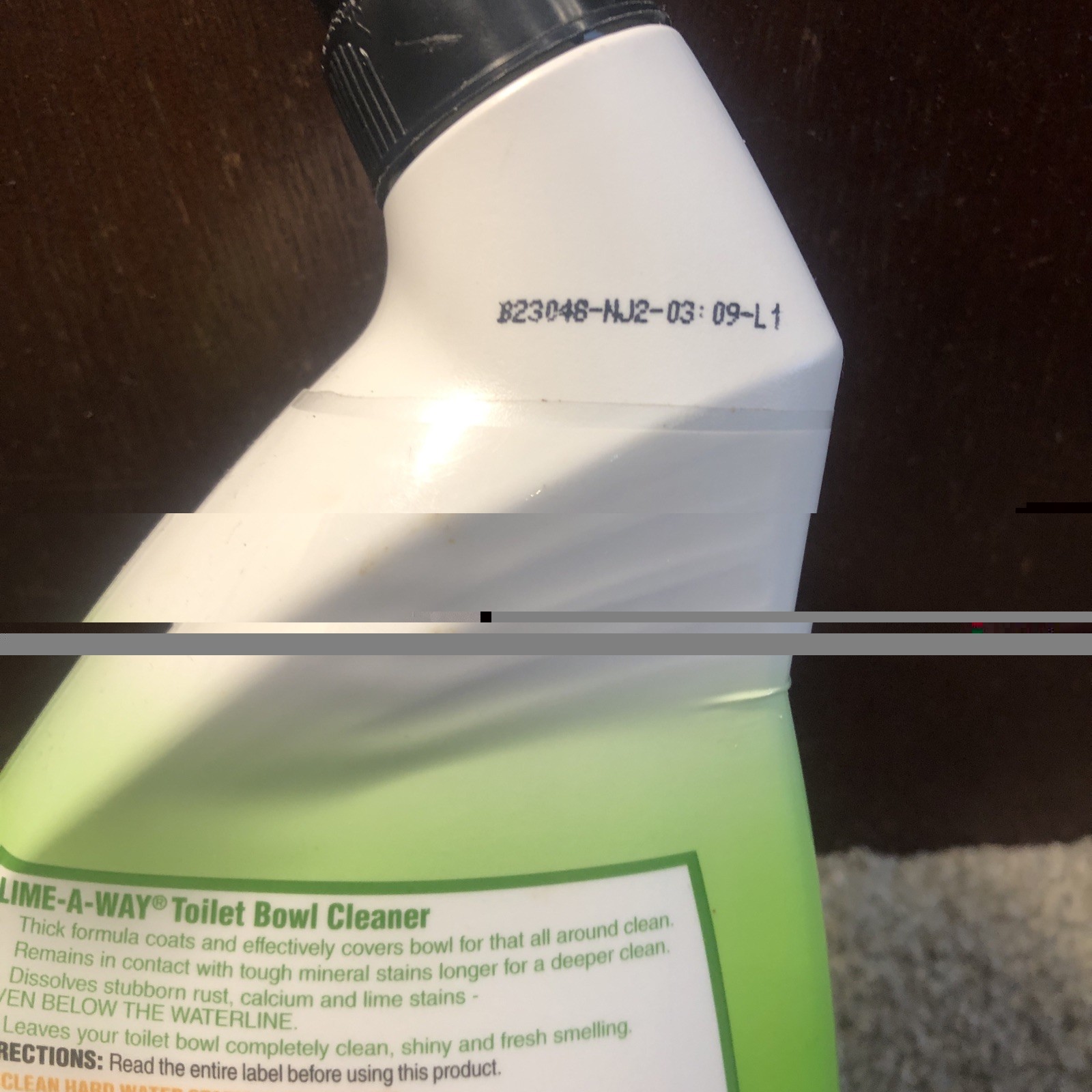 Lime-A-Way THICK GEL FORMULA Toilet Bowl Cleaner Lime Calcium Rust 16oz