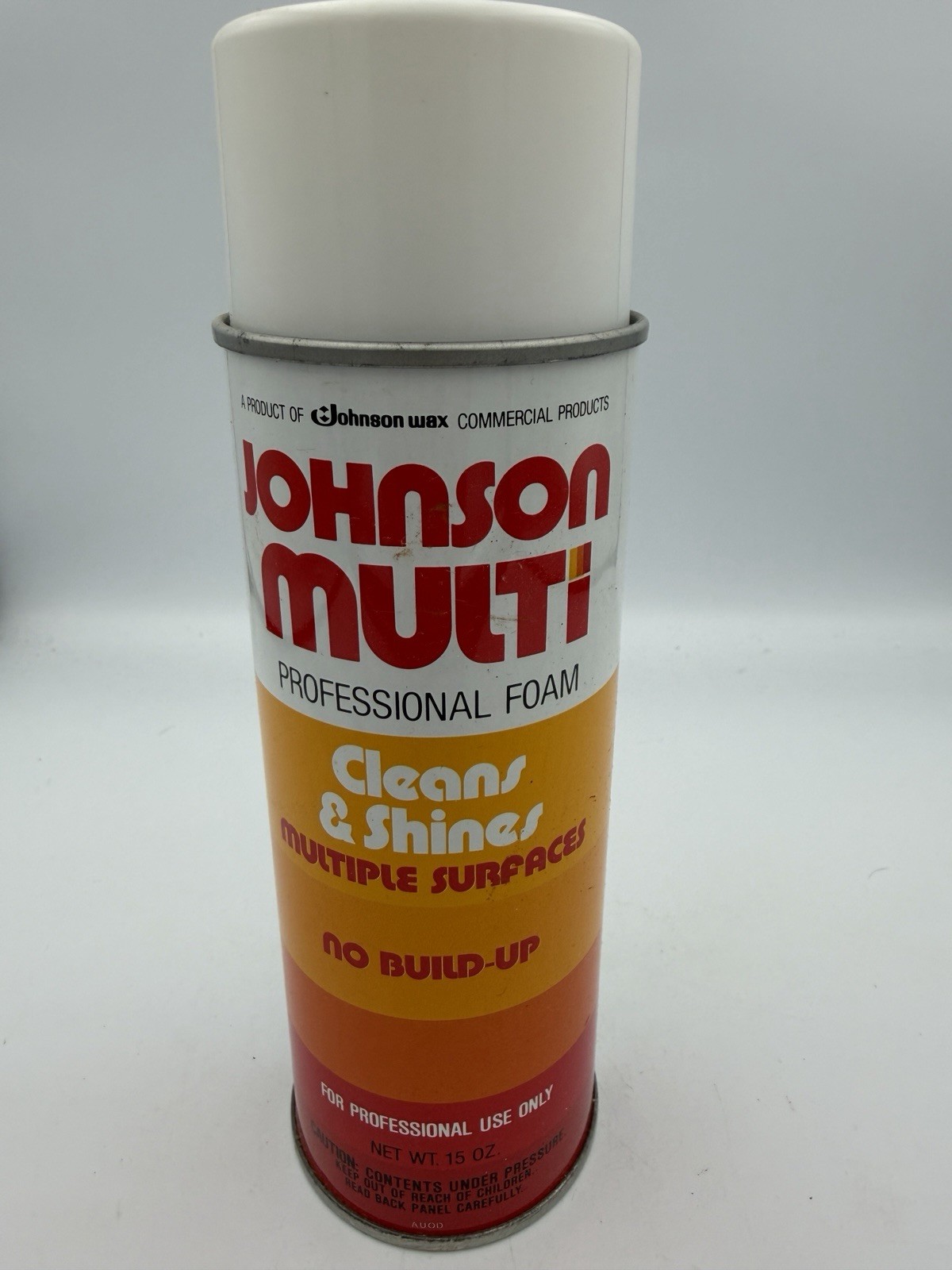 Vtg 1981 Johnson Wax Commercial Johnson Multi Professional Foam Clean Shine Prop