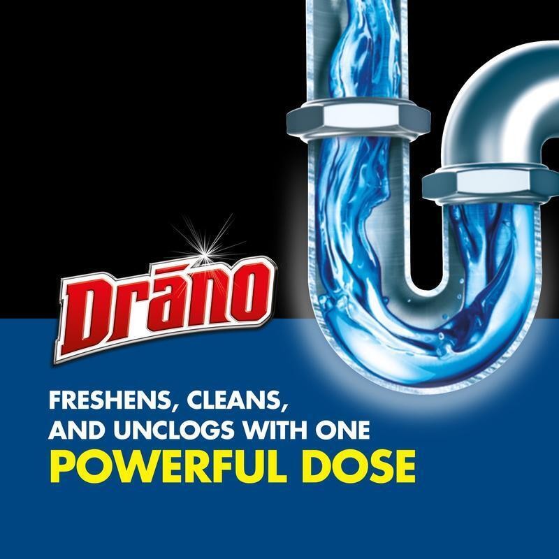 Foaming Drain Clog Remover Pipes Garbage Disposals Septic Safe 17 fl oz New