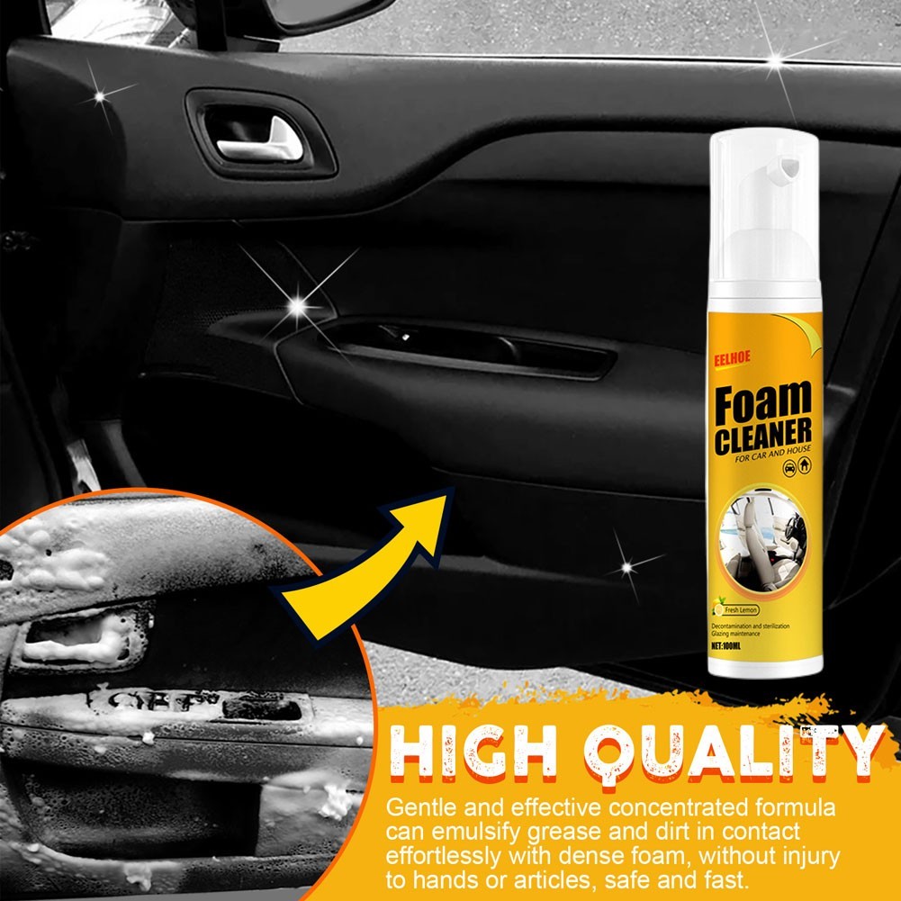 Multi-Purpose Foam Cleaner Leather Clean Remover Spray Car Wash Auto Interior Ho