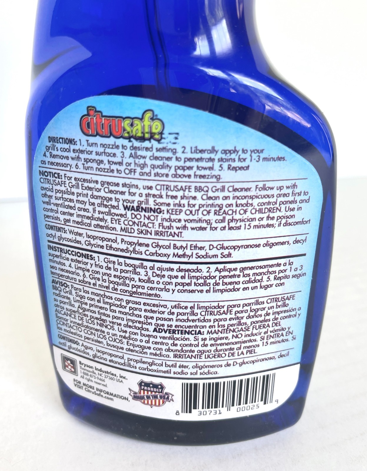 Citrusafe Grill Exterior Cleaning Spray Non-Toxic 16oz, 3100025