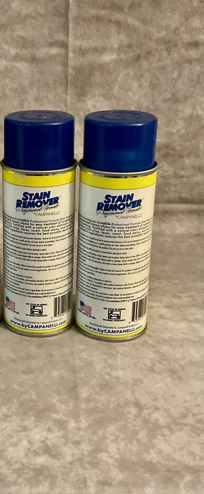 CAMPANELLI STAIN REMOVER PROFESSIONAL FORMULA 15 OZ SPRAY LOT OF 2