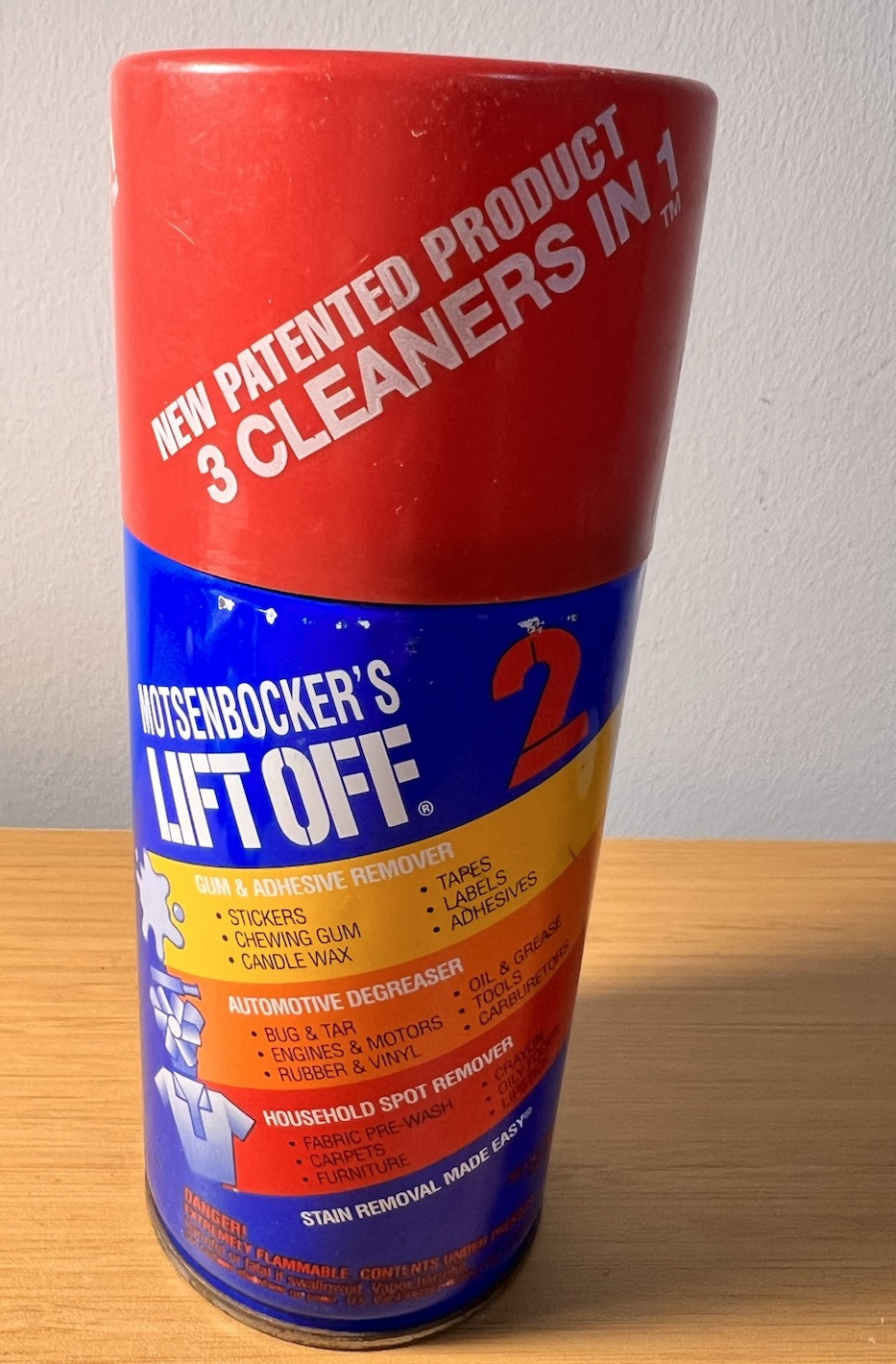 Motsenbocker’s Lift Off 2 Spot Cleaner Degreaser Can 95% FULL 10.5 Oz 298 Gram