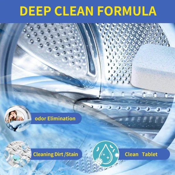 Splash Spotless Washing Machine Cleaner Deep Cleaning for HE Top Load Washers an