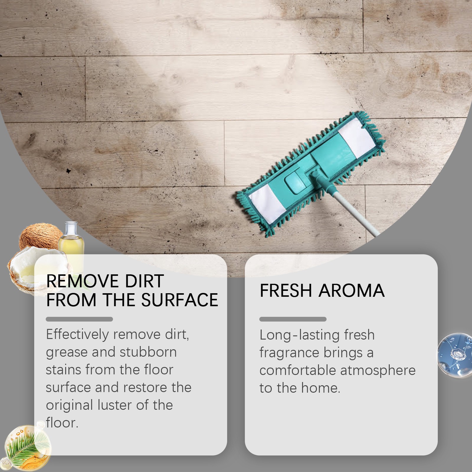 Mop Soap Brazilian Waves, Highly Scented Mop Soap, Mop Soap For Floor Cleaning