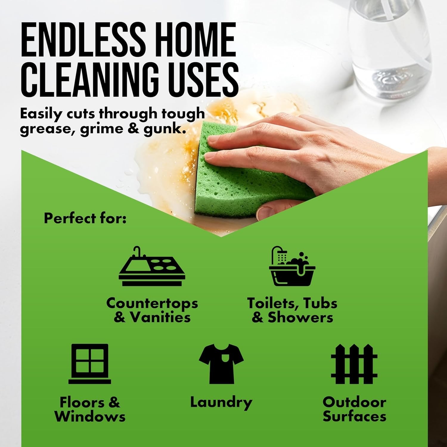Powerful 30% Vinegar Cleaner for Home Use, Odor Neutralizer and Stain Remover